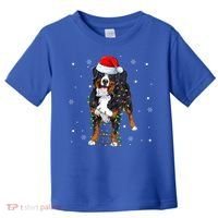 Santa Bernese Mountain Dog Xmas Tree Light Merry Christmas Great Gift Toddler T-Shirt thumb 0