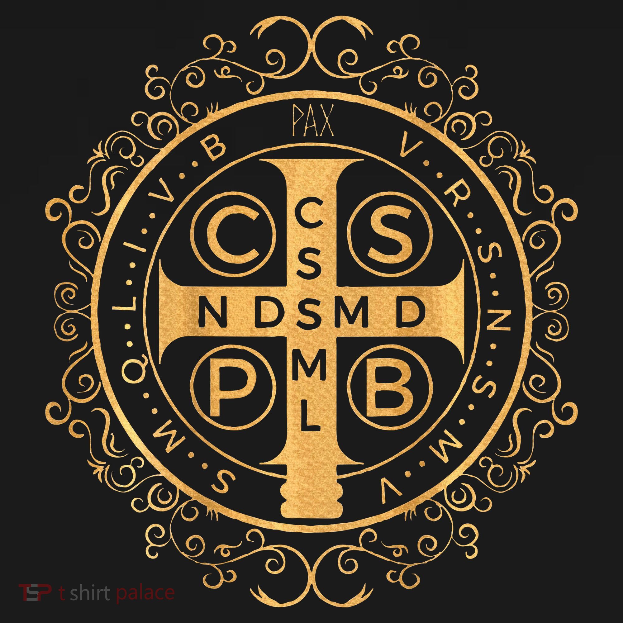 Saint Benedict Medal Catholic Print Hoodie