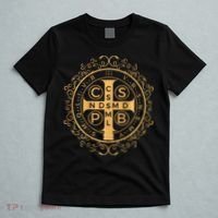 Saint Benedict Medal Catholic Print T-Shirt thumb 5
