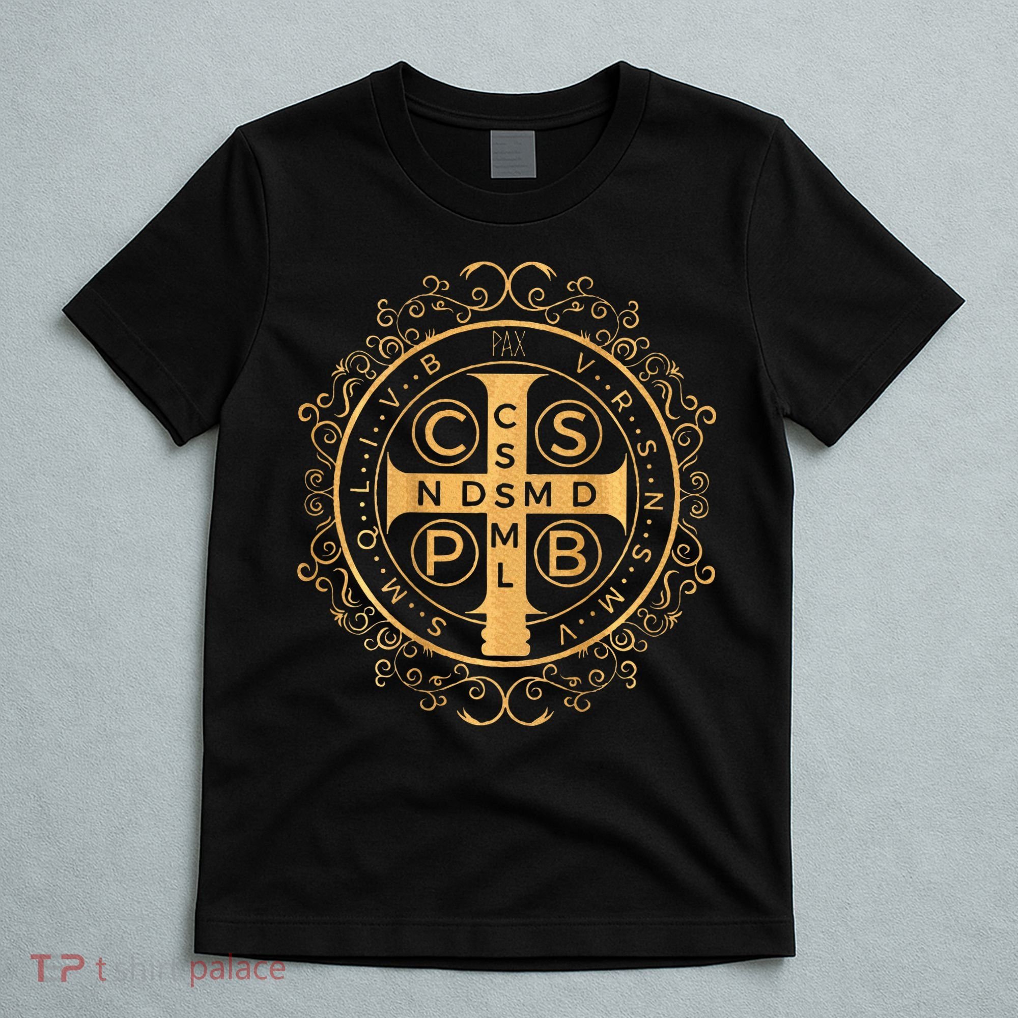 Saint Benedict Medal Catholic Print T-Shirt
