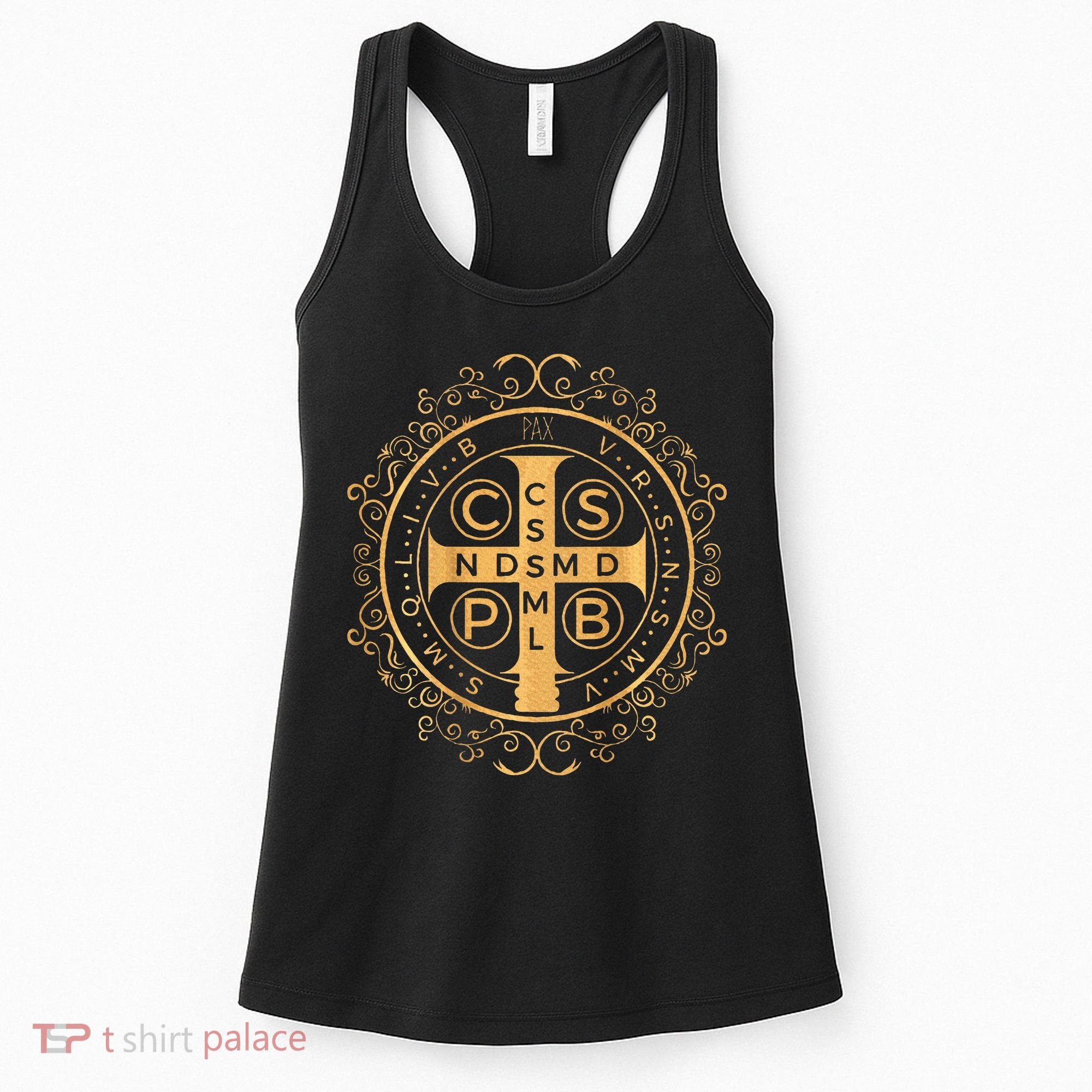 Saint Benedict Medal Catholic Print Women's Tank Top