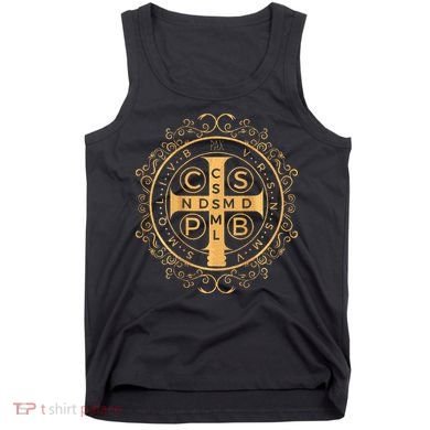 Saint Benedict Medal Catholic Print Tank Top