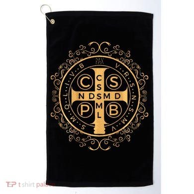 Saint Benedict Medal Catholic Print Golf Towel