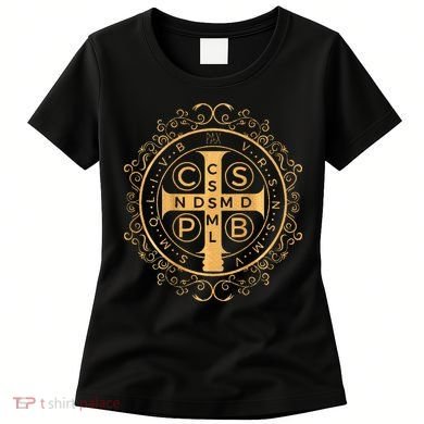 Saint Benedict Medal Catholic Print Women's T-Shirt
