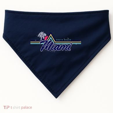 South Beach Miami Florida State USA-Made Doggie Bandana