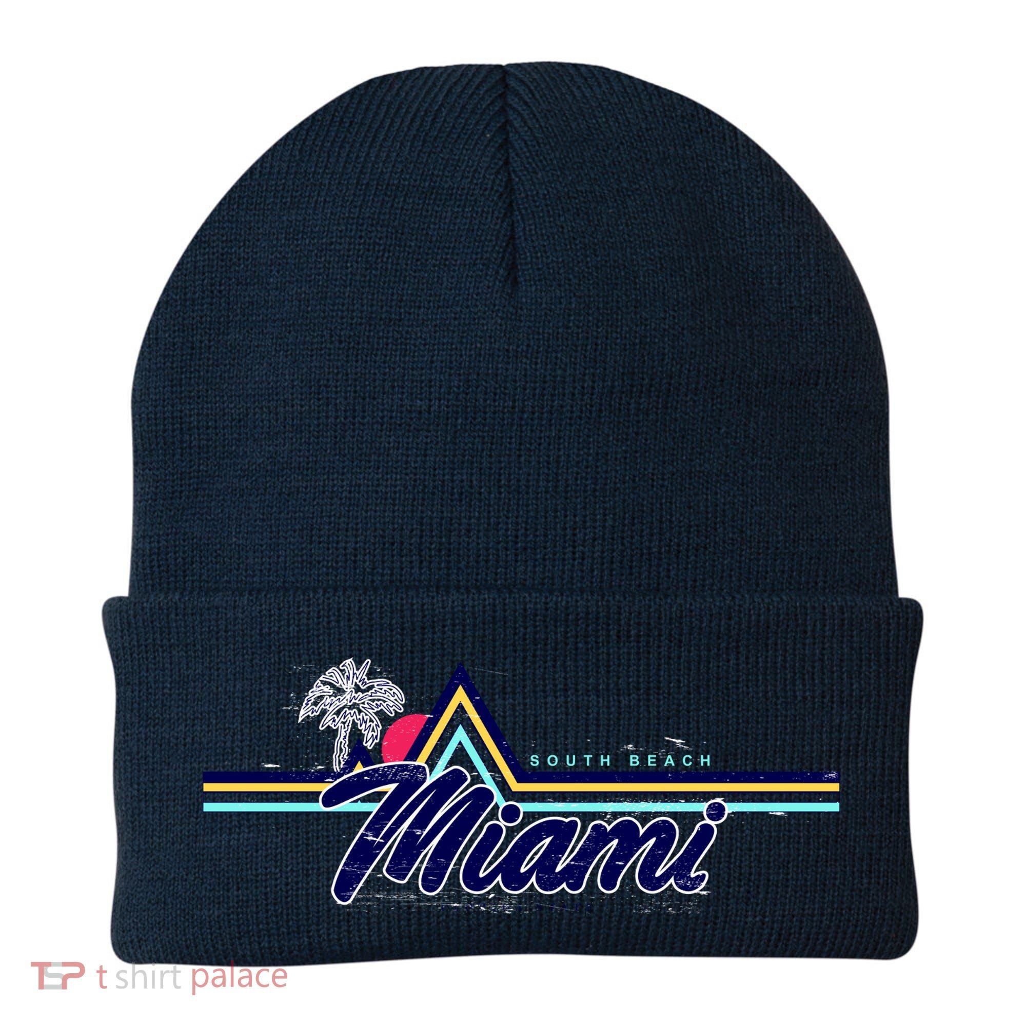 South Beach Miami Florida State Beanie