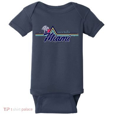 South Beach Miami Florida State Baby Bodysuit