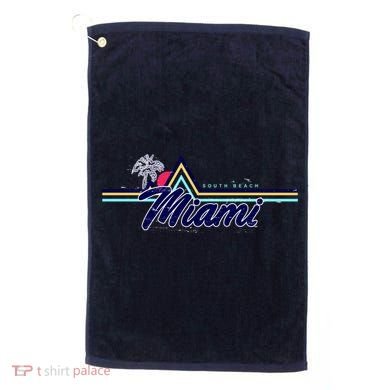 South Beach Miami Florida State Golf Towel