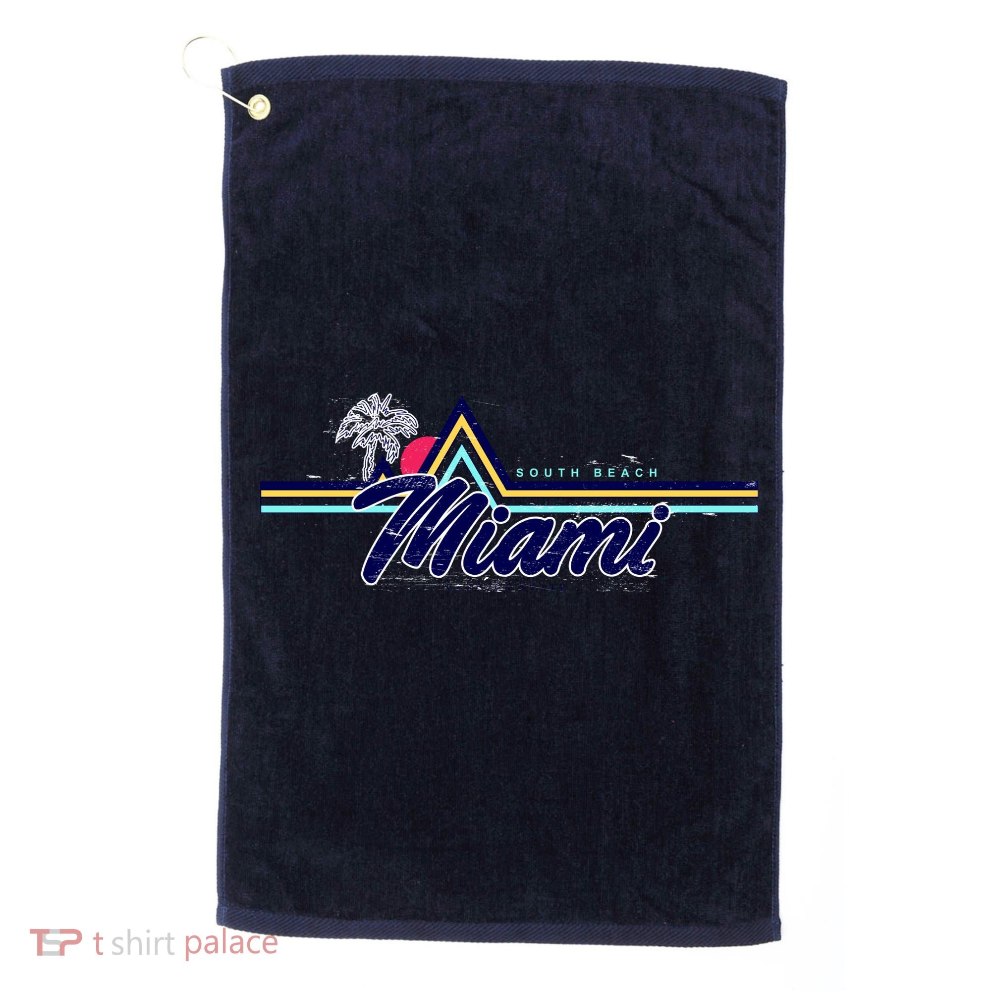South Beach Miami Florida State Golf Towel
