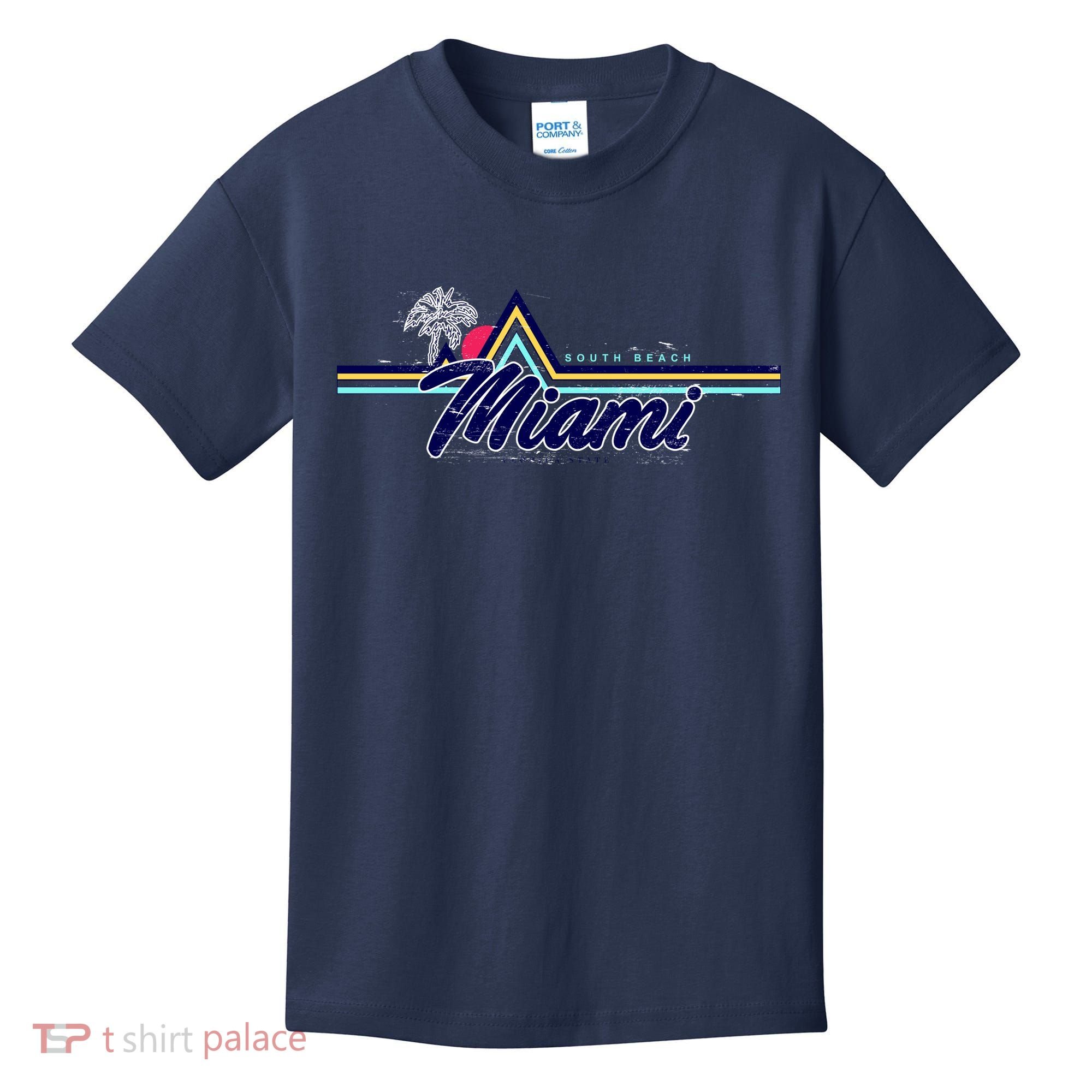 South Beach Miami Florida State Kids T-Shirt