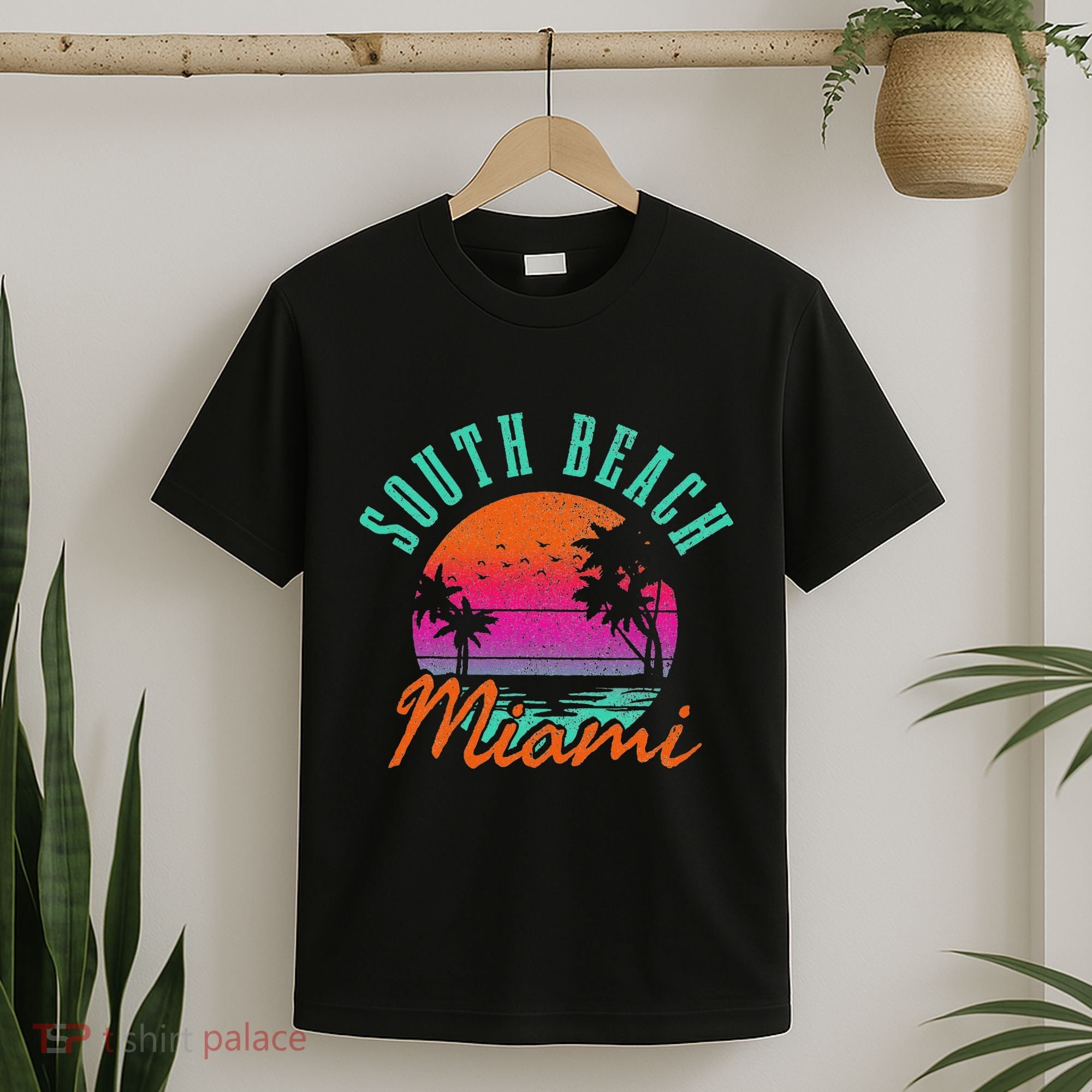South Beach Miami Retro Florida Usa Souvenir Gift T-Shirt