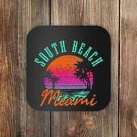 South Beach Miami Retro Florida Usa Souvenir Gift Coaster thumb 0