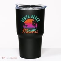 South Beach Miami Retro Florida Usa Souvenir Gift Tumbler thumb 0