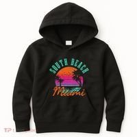 South Beach Miami Retro Florida Usa Souvenir Gift Kids Hoodie thumb 0