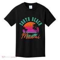 South Beach Miami Retro Florida Usa Souvenir Gift Kids T-Shirt thumb 0