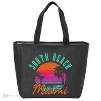 South Beach Miami Retro Florida Usa Souvenir Gift Tote Bag thumb 0
