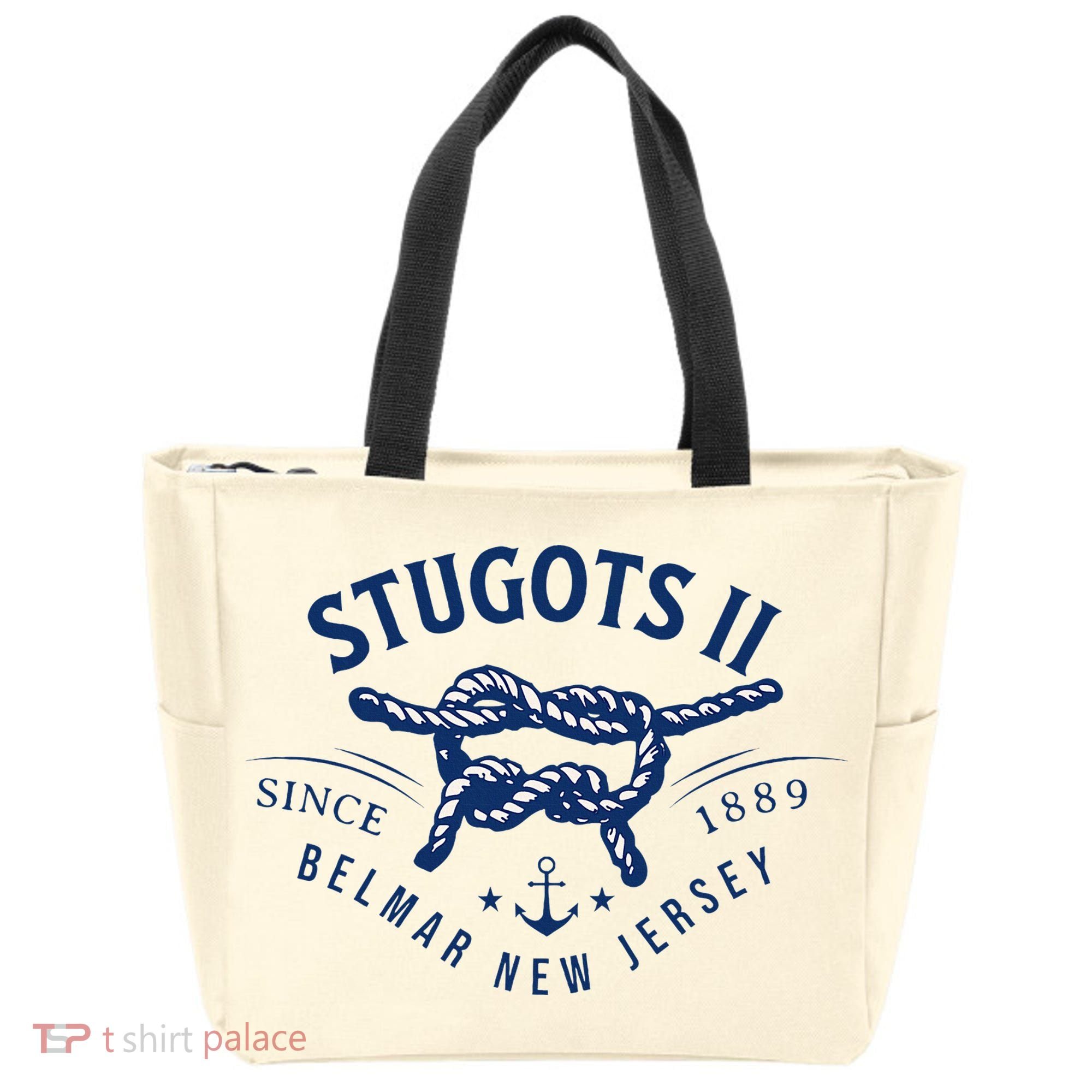 Stugots Belmar Nj Rope Retro Sarcastic Funny Boating Tote Bag