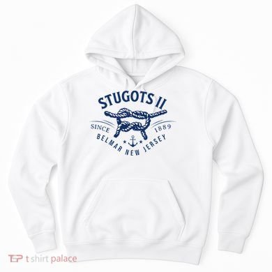 Stugots Belmar Nj Rope Retro Sarcastic Funny Boating Hoodie