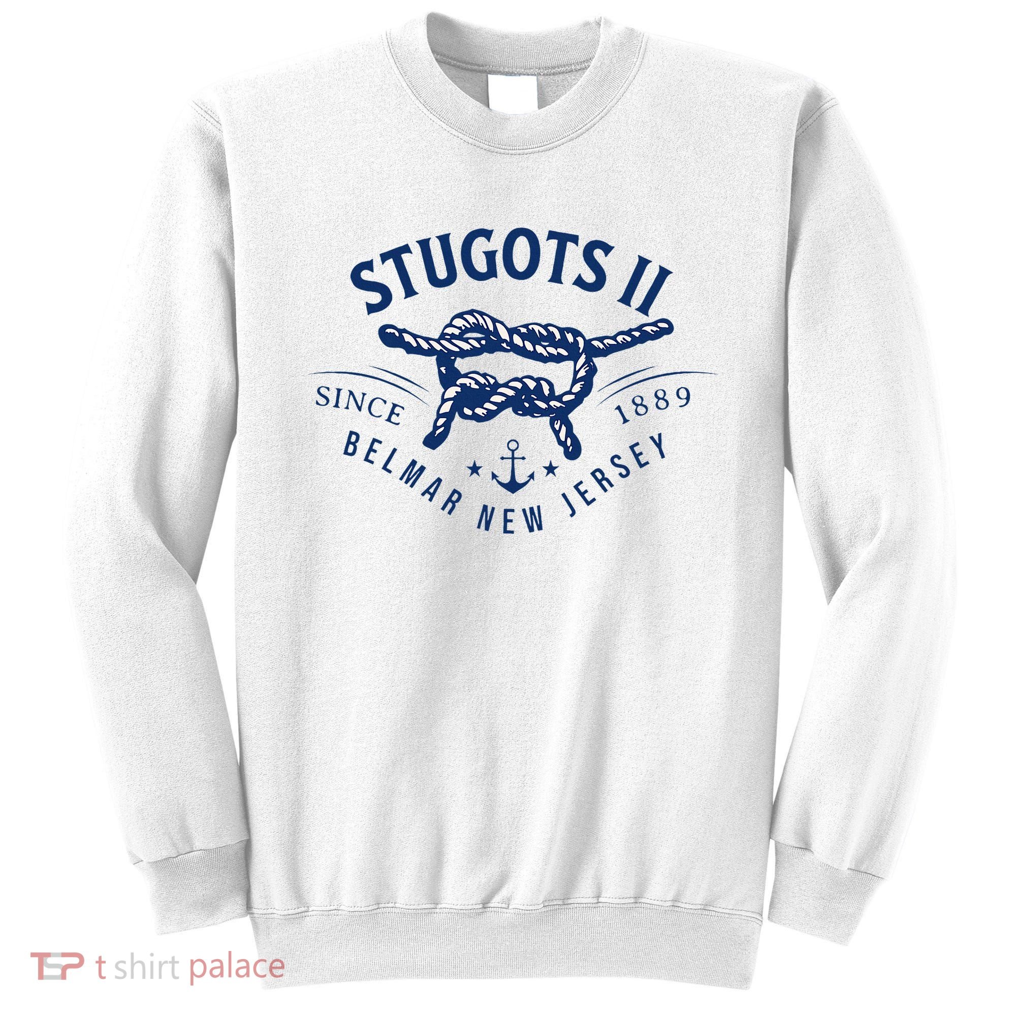 Stugots Belmar Nj Rope Retro Sarcastic Funny Boating Sweatshirt