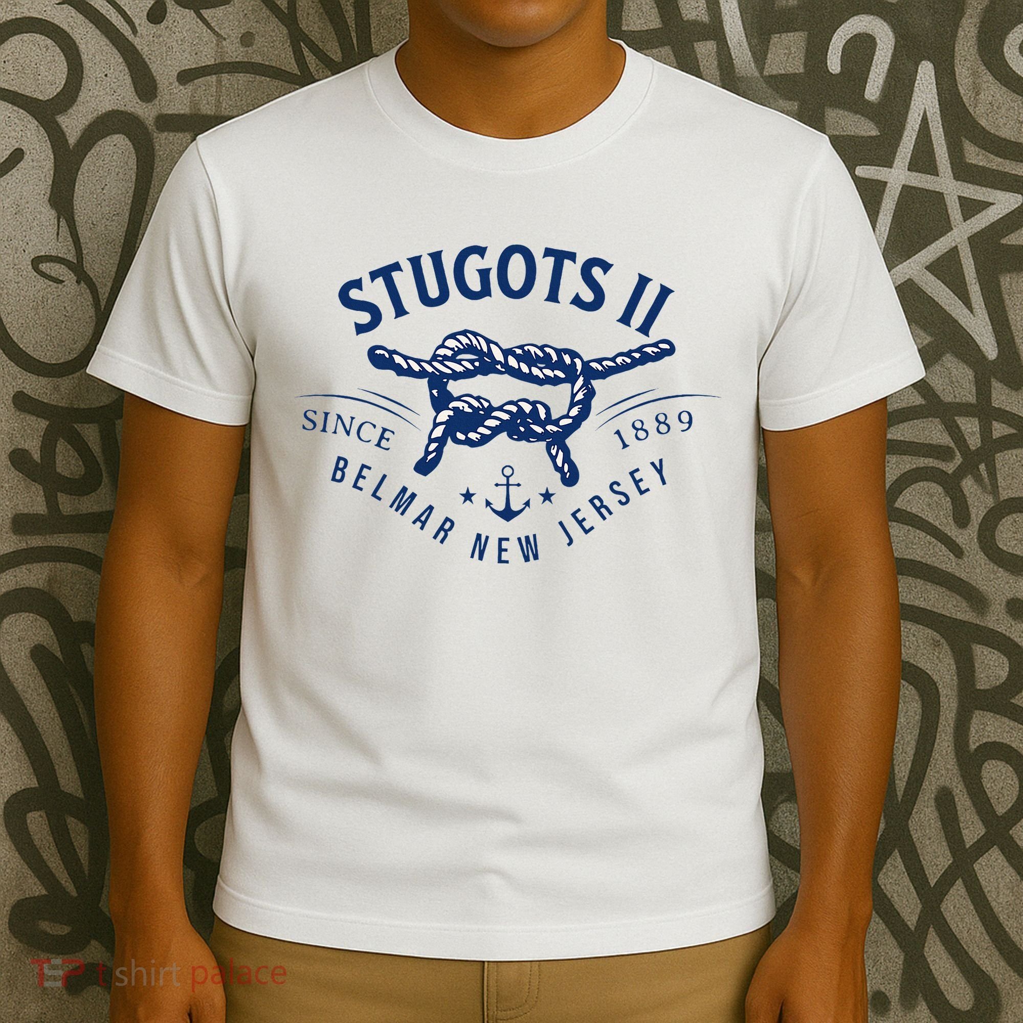 Stugots Belmar Nj Rope Retro Sarcastic Funny Boating T-Shirt