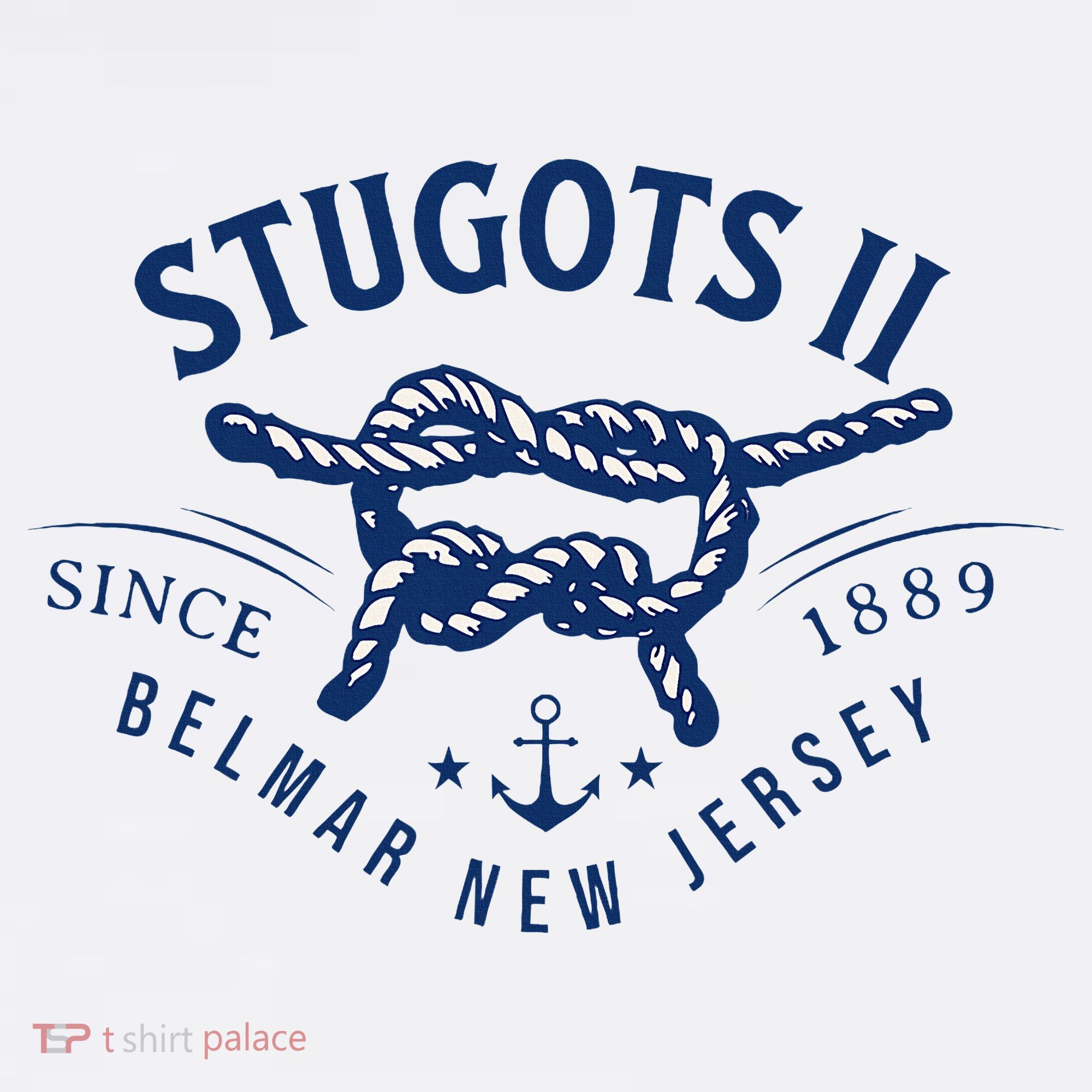 Stugots Belmar Nj Rope Retro Sarcastic Funny Boating T-Shirt