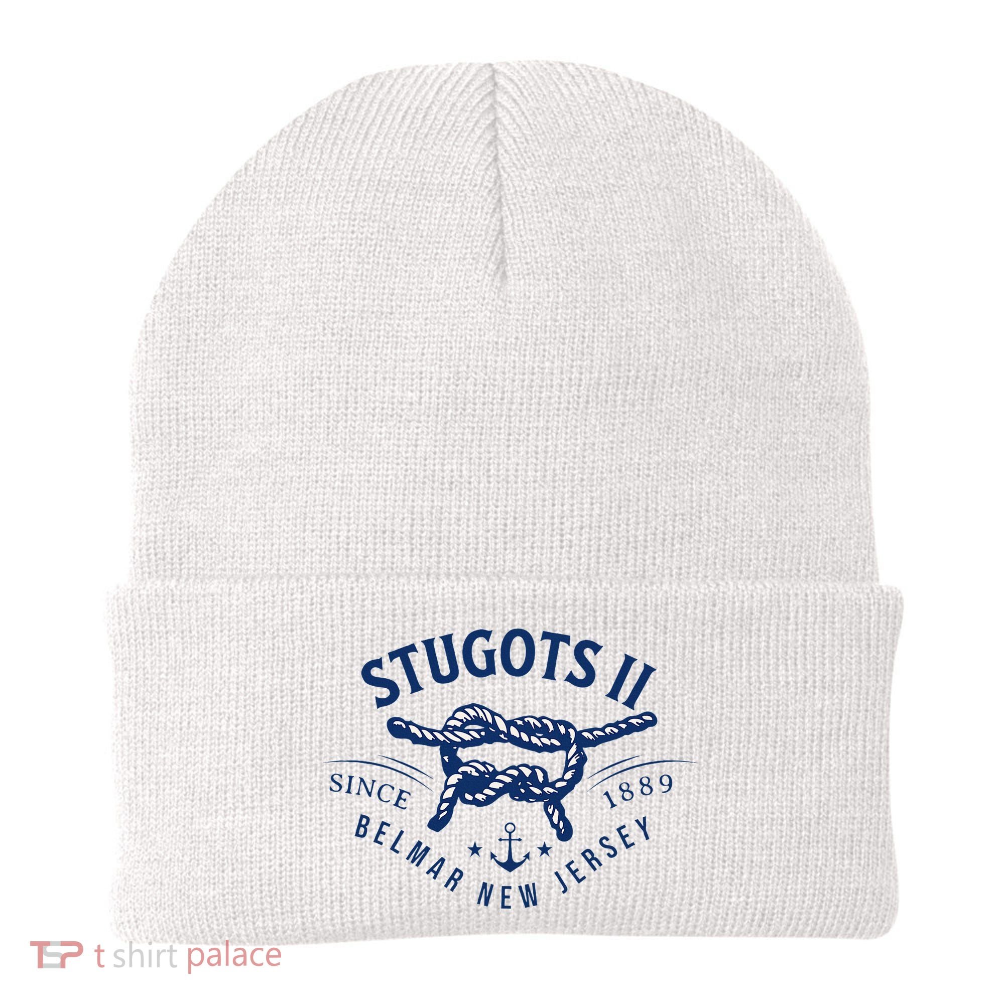 Stugots Belmar Nj Rope Retro Sarcastic Funny Boating Beanie