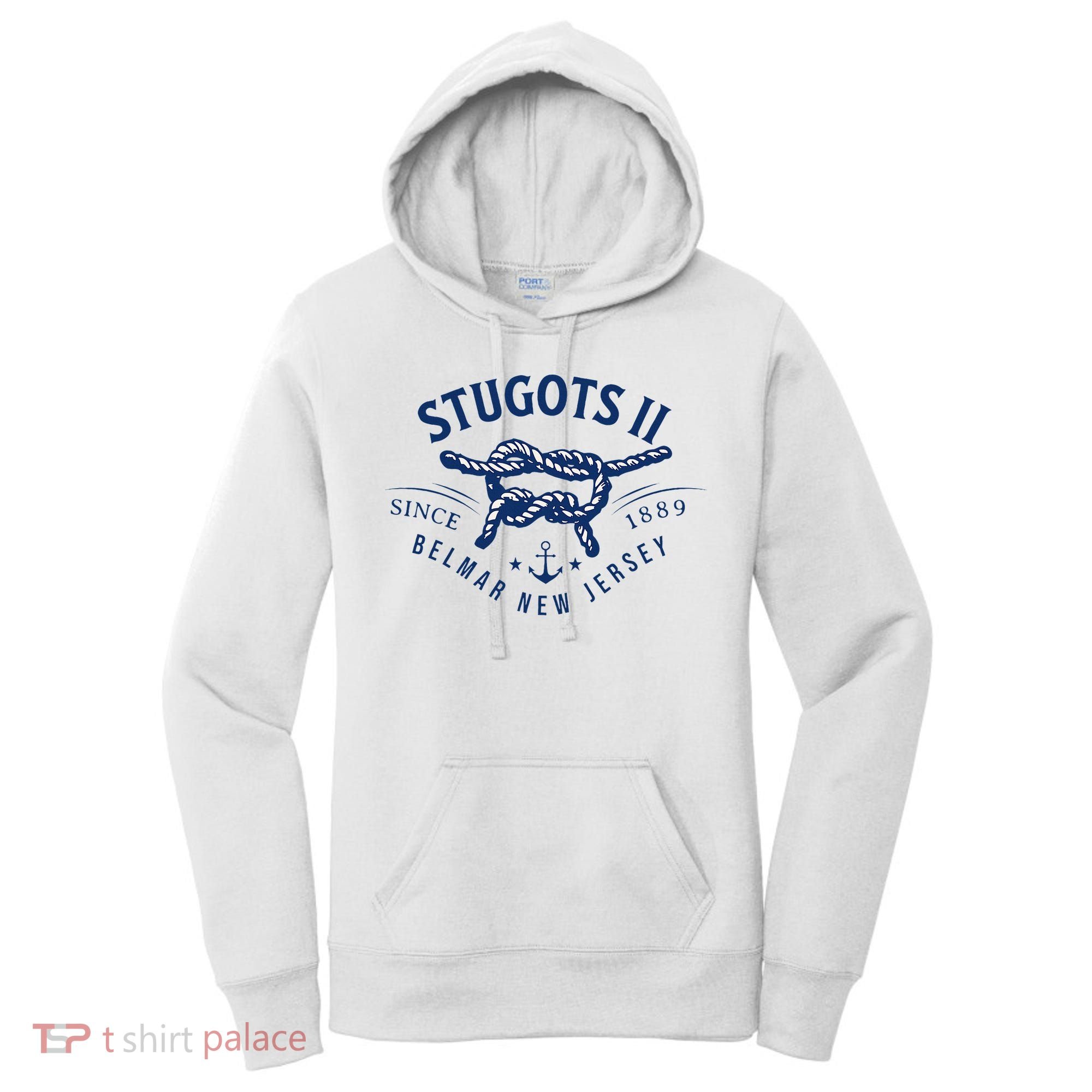 Stugots Belmar Nj Rope Retro Sarcastic Funny Boating Women's Hoodie