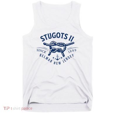 Stugots Belmar Nj Rope Retro Sarcastic Funny Boating Tank Top