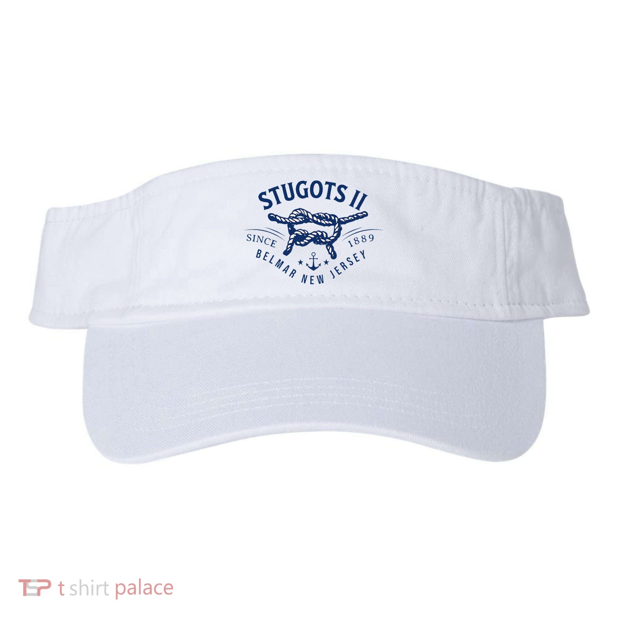 Stugots Belmar Nj Rope Retro Sarcastic Funny Boating Visor