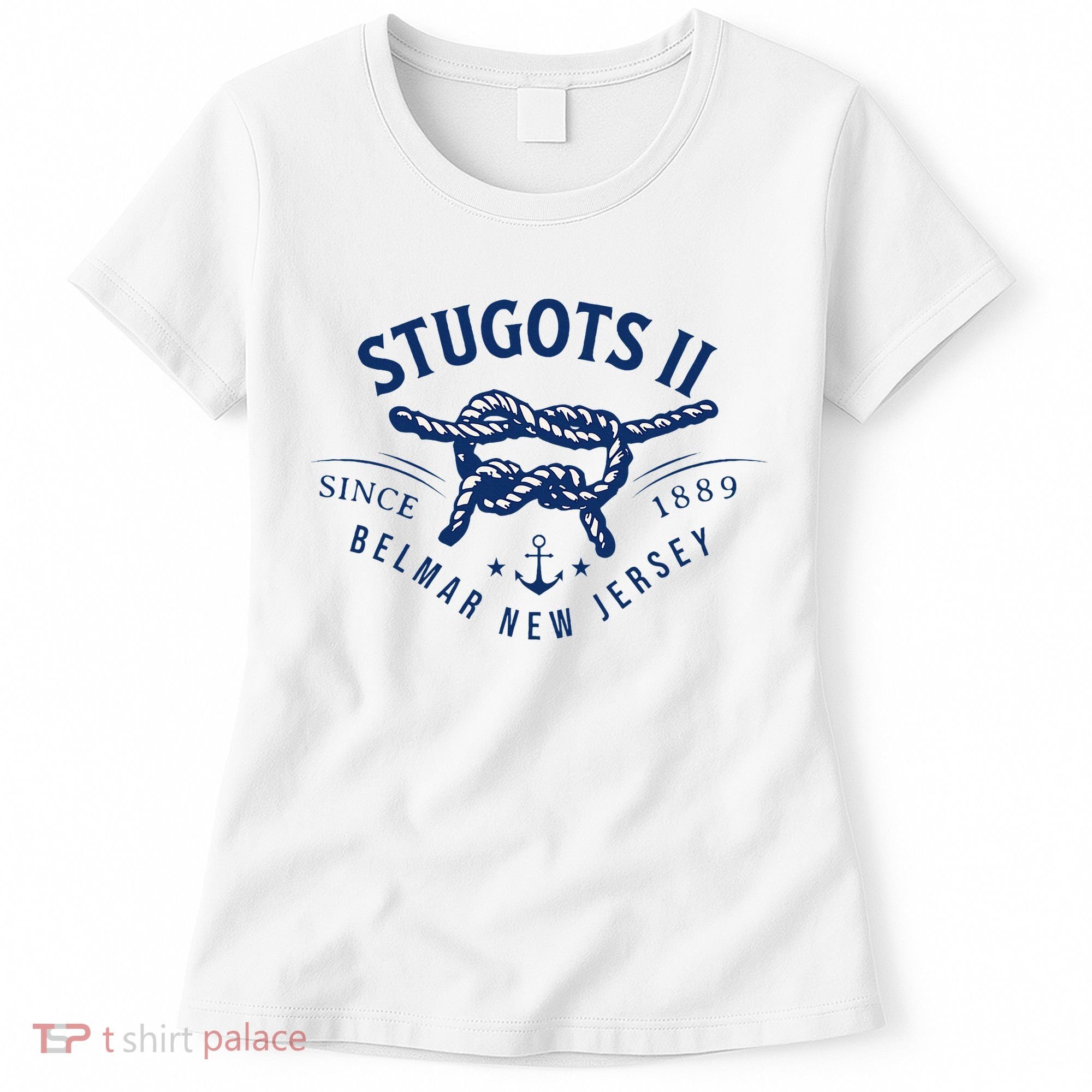 Stugots Belmar Nj Rope Retro Sarcastic Funny Boating Women's T-Shirt