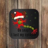 Science Brain Neuron Christmas Neurology Science Teacher Coaster thumb 0