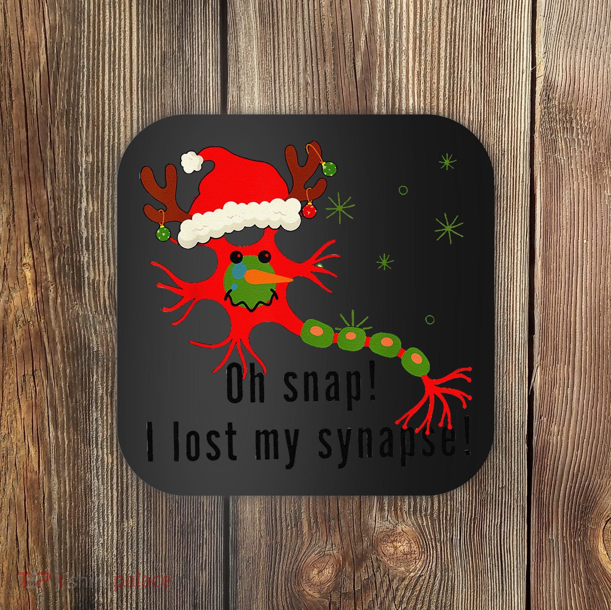 Science Brain Neuron Christmas Neurology Science Teacher Coaster
