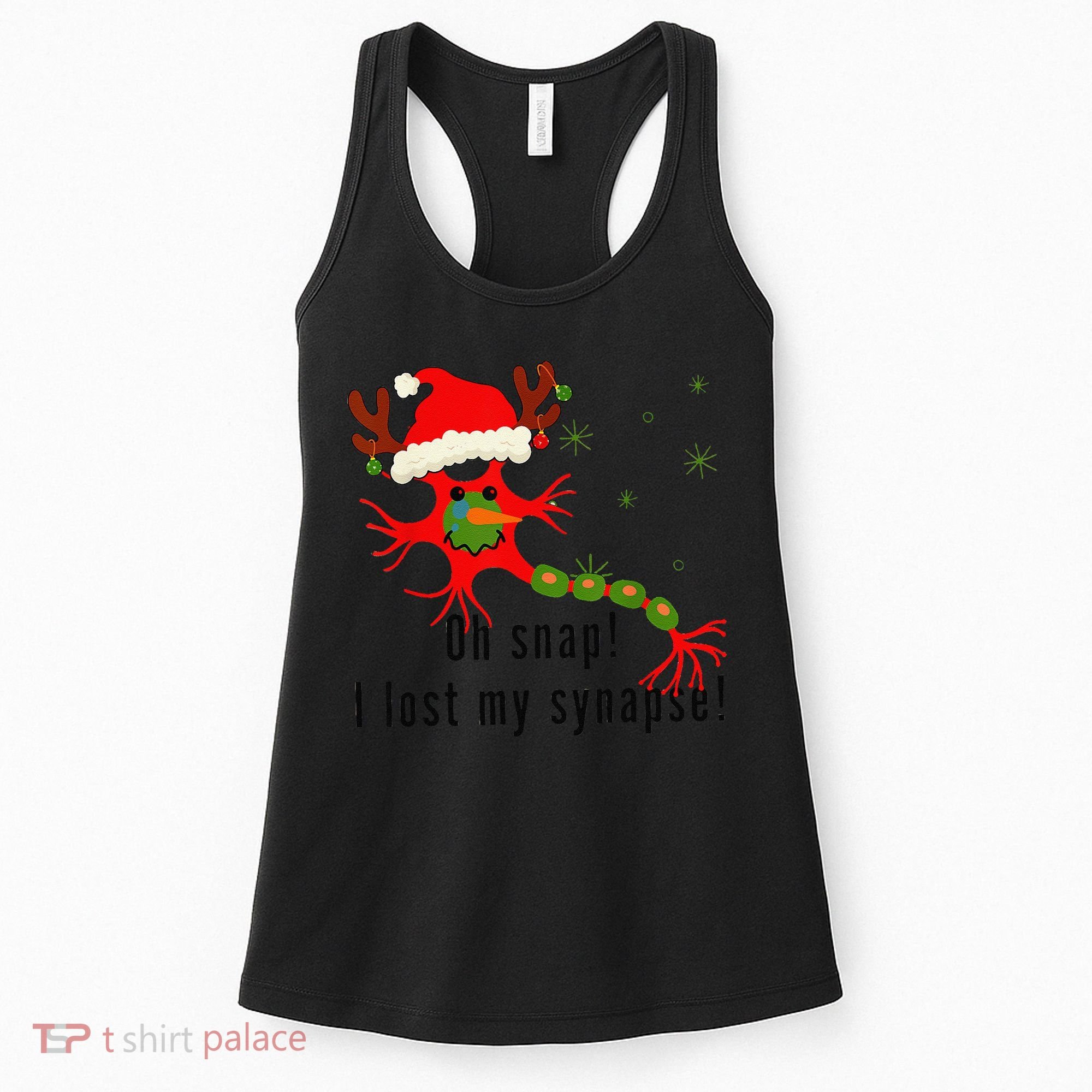 Science Brain Neuron Christmas Neurology Science Teacher Women's Tank Top