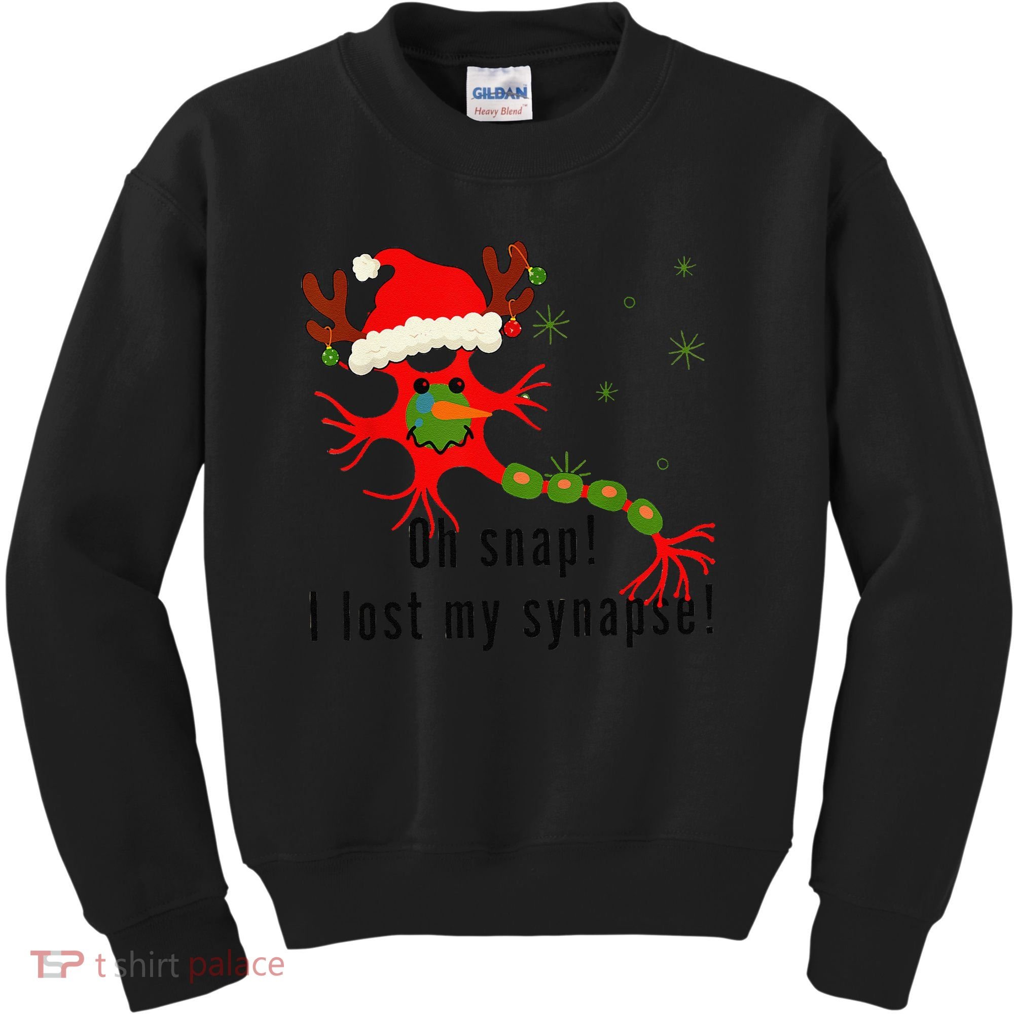 Science Brain Neuron Christmas Neurology Science Teacher Kids Sweatshirt