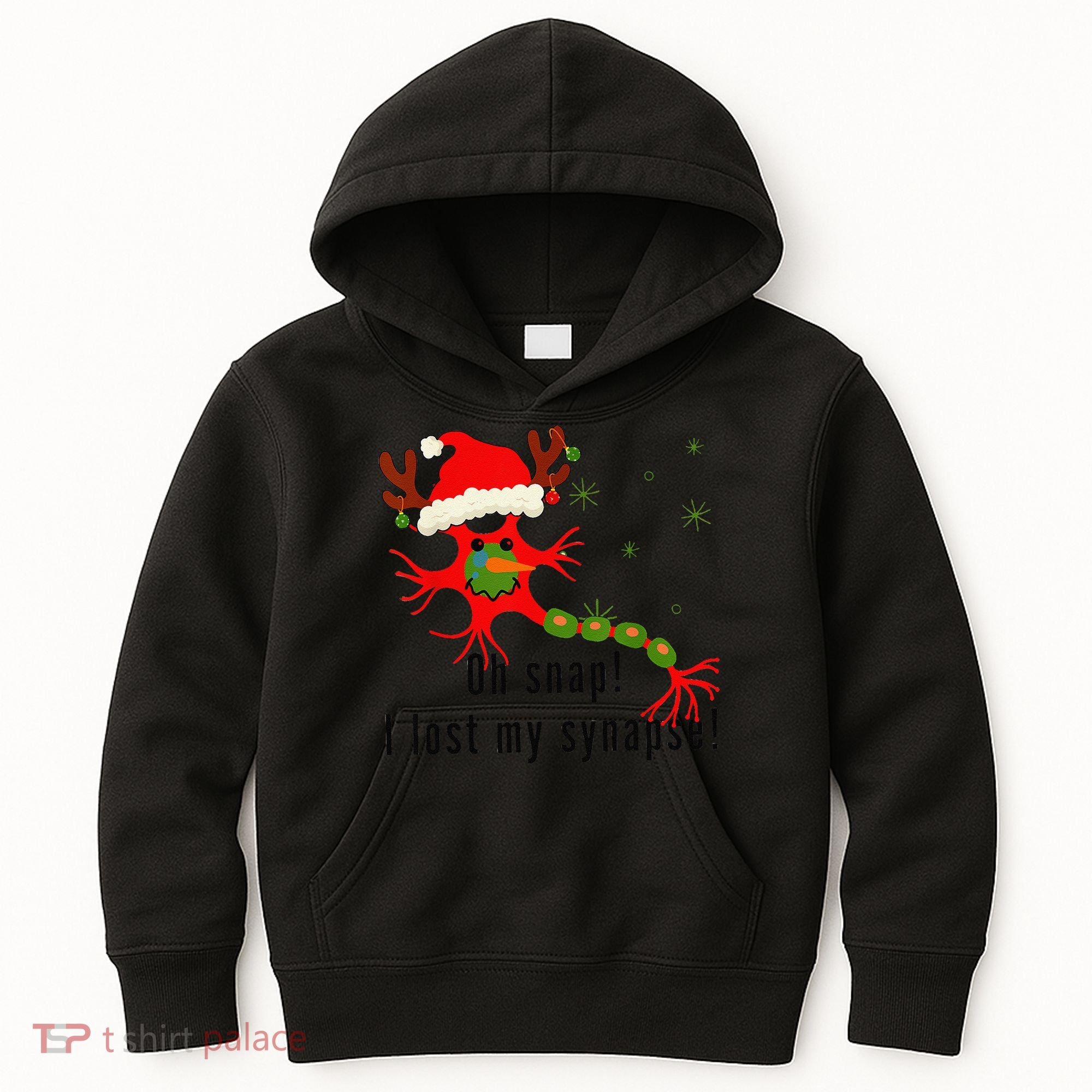 Science Brain Neuron Christmas Neurology Science Teacher Kids Hoodie