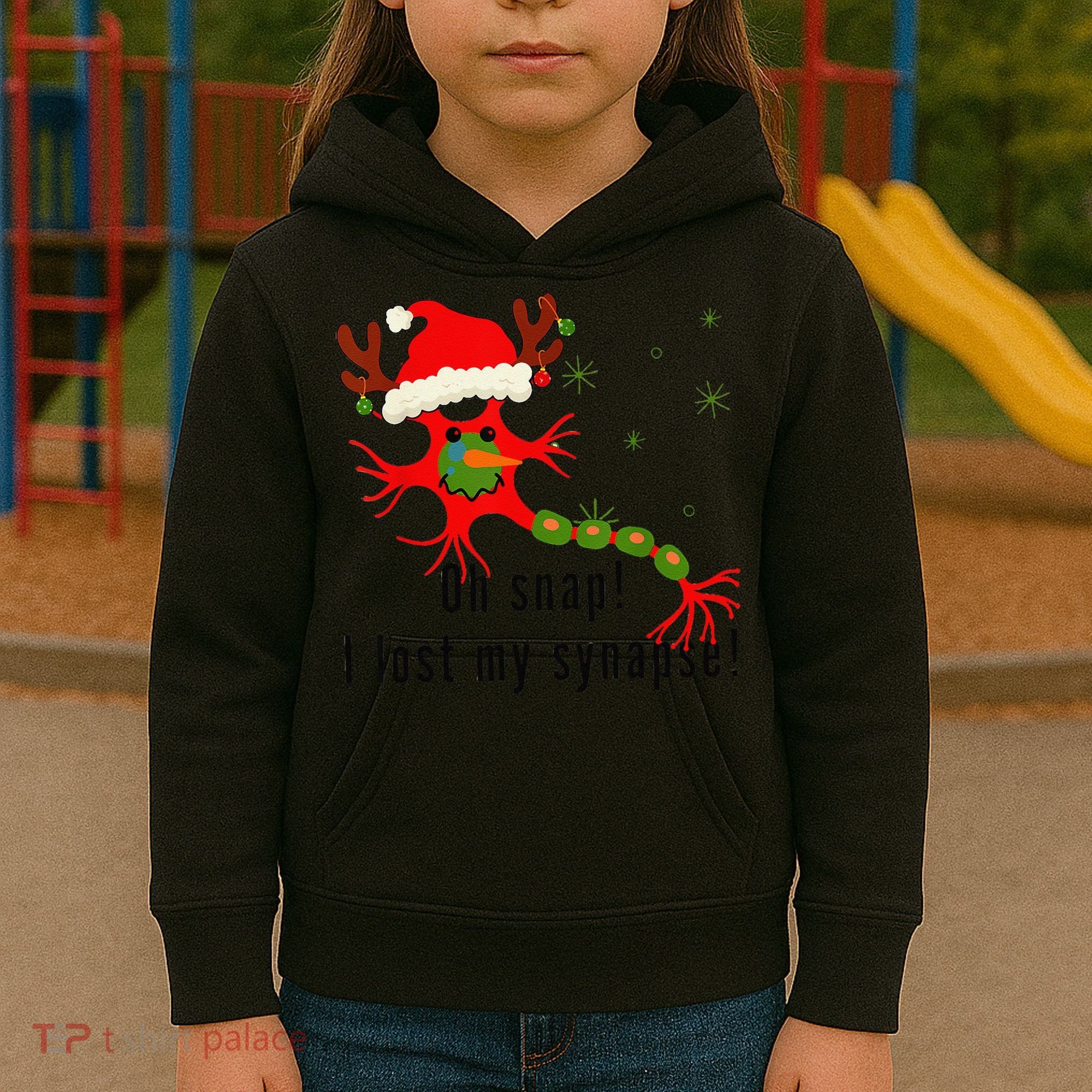 Science Brain Neuron Christmas Neurology Science Teacher Kids Hoodie