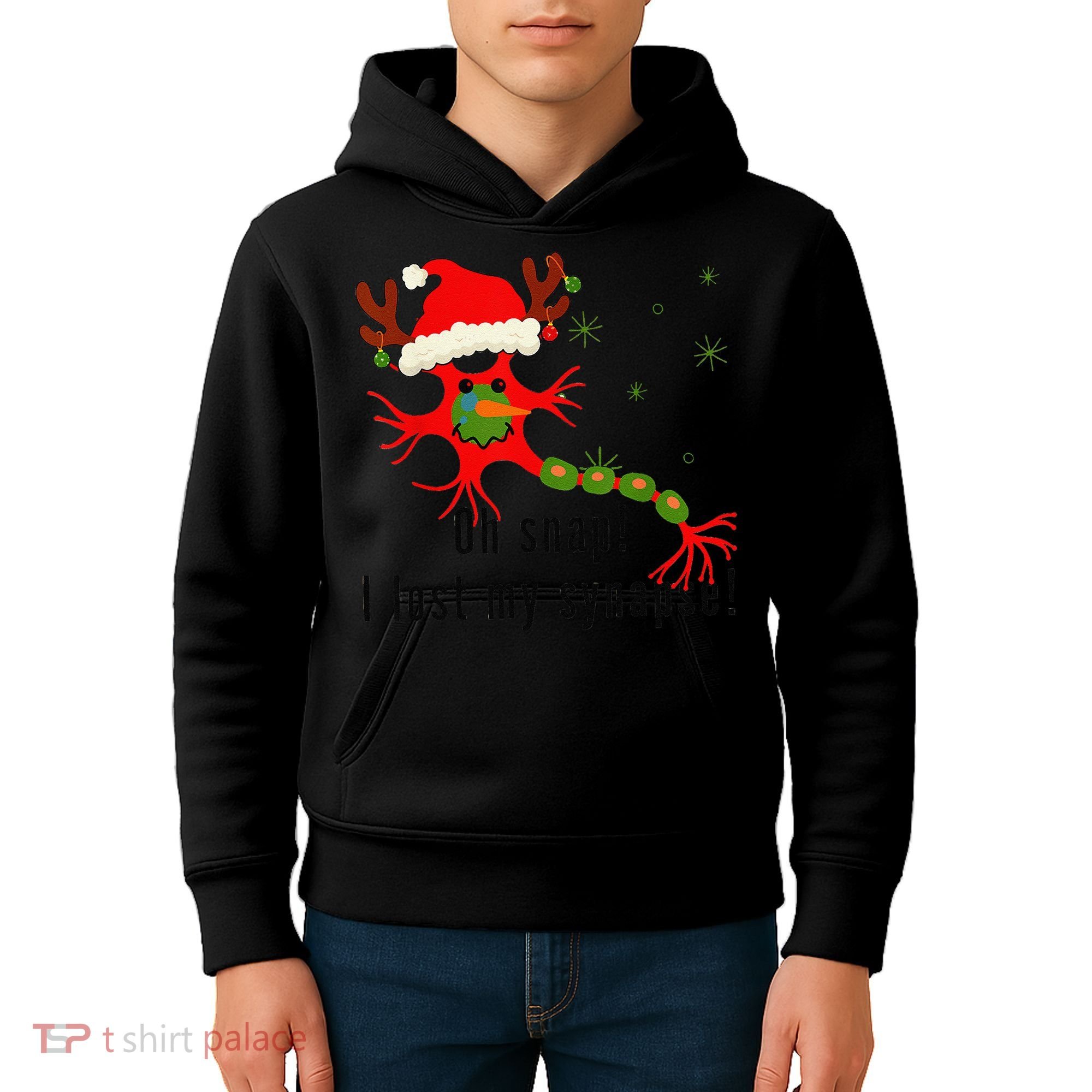 Science Brain Neuron Christmas Neurology Science Teacher Kids Hoodie