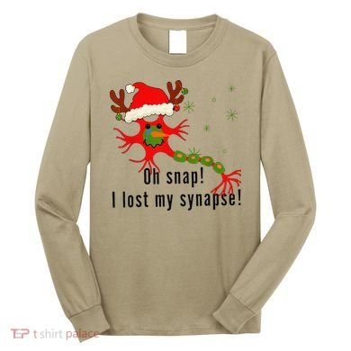 Science Brain Neuron Christmas Neurology Science Teacher Long Sleeve Shirt