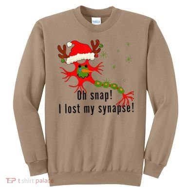 Science Brain Neuron Christmas Neurology Science Teacher Sweatshirt