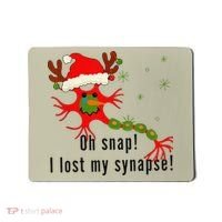 Science Brain Neuron Christmas Neurology Science Teacher Mousepad thumb 0