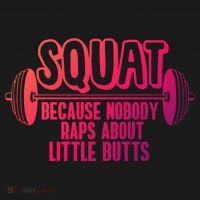 Squat Because Nobody Raps About Little Butts Squat Gym Gift Ornament thumb 1