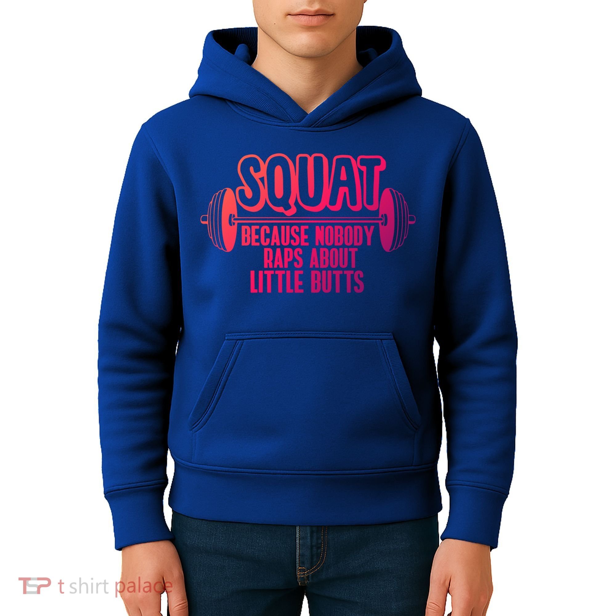 Squat Because Nobody Raps About Little Butts Squat Gym Gift Kids Hoodie