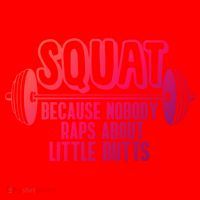 Squat Because Nobody Raps About Little Butts Squat Gym Gift Santa Hat thumb 1