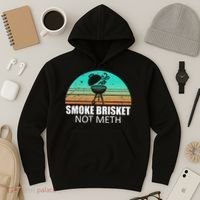 Smoke Brisket Not Mesh Crack Grilling Smoking Father Hoodie thumb 3