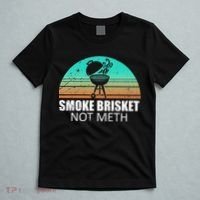 Smoke Brisket Not Mesh Crack Grilling Smoking Father T-Shirt thumb 5