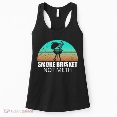 Smoke Brisket Not Mesh Crack Grilling Smoking Father Women's Tank Top
