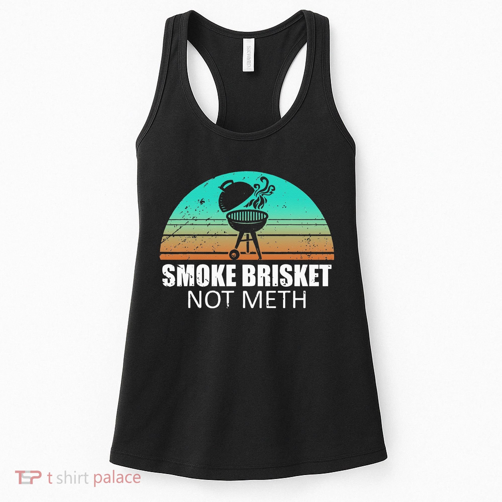 Smoke Brisket Not Mesh Crack Grilling Smoking Father Women's Tank Top