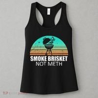 Smoke Brisket Not Mesh Crack Grilling Smoking Father Women's Tank Top thumb 3
