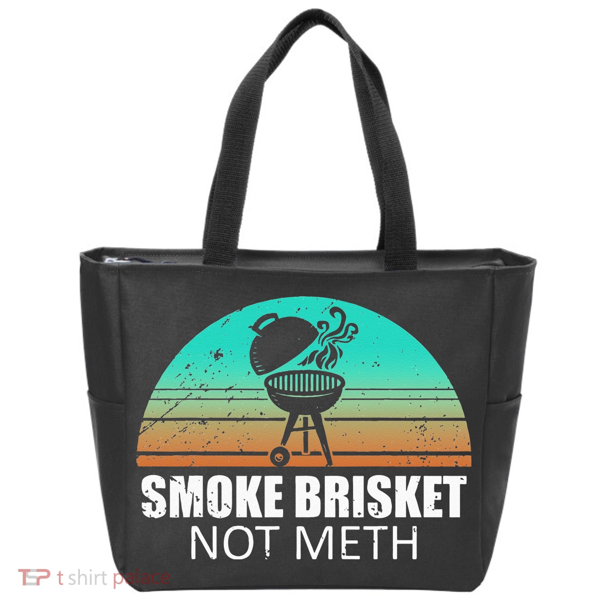 Smoke Brisket Not Mesh Crack Grilling Smoking Father Tote Bag