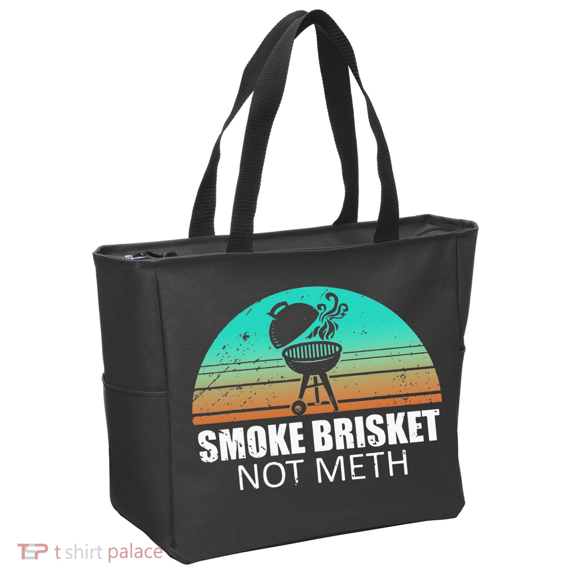 Smoke Brisket Not Mesh Crack Grilling Smoking Father Tote Bag